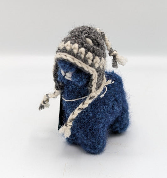 Felted Alpaca with Hat