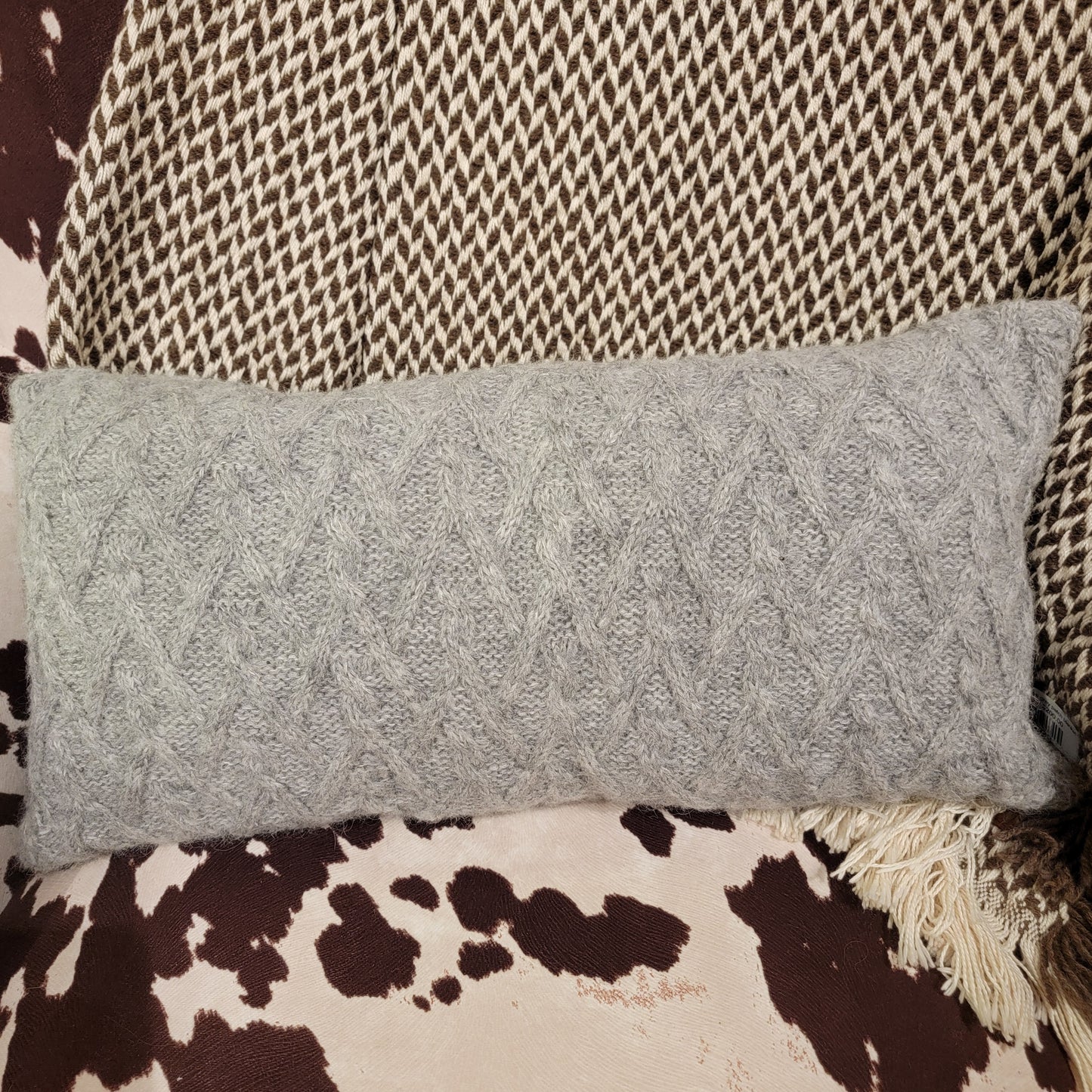 Lattice Cable Pillow