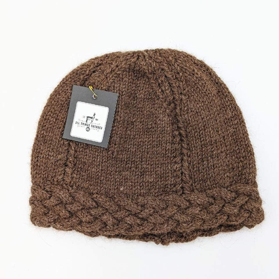 Handmade Knit Hats Brown