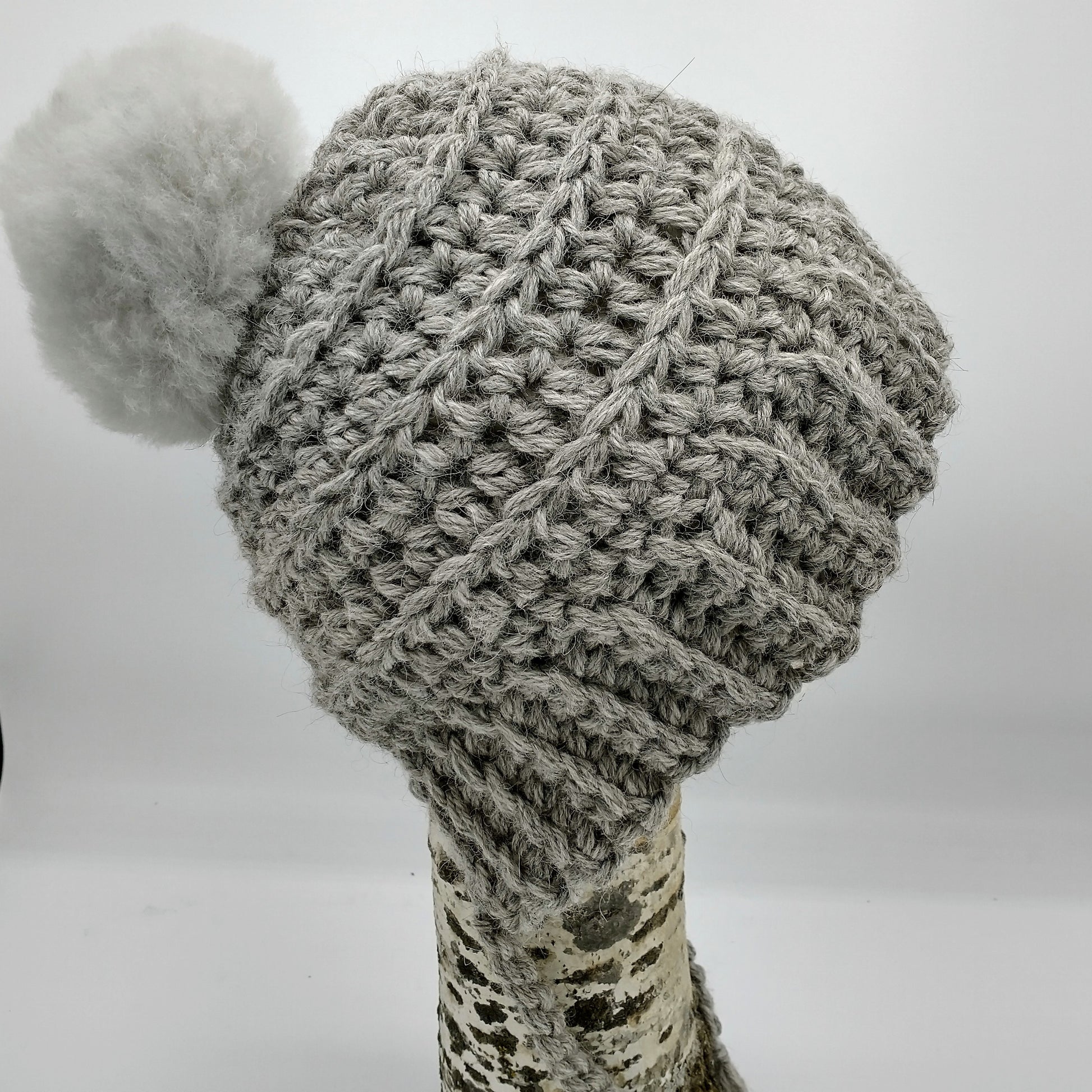 Handmade children's alpine bonnet Grey