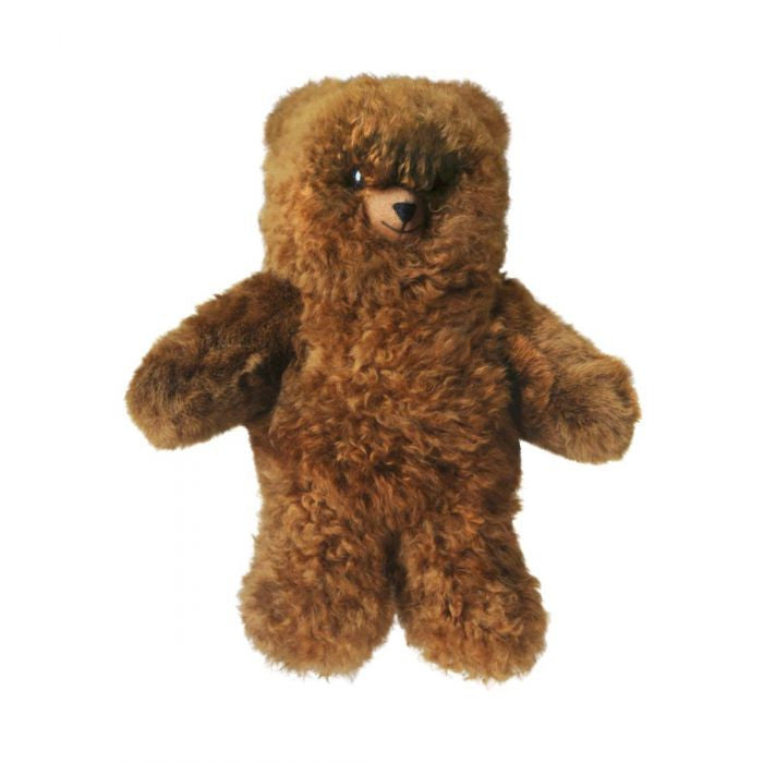 Petite Alpaca Heirloom Teddy Bear 8" light brown