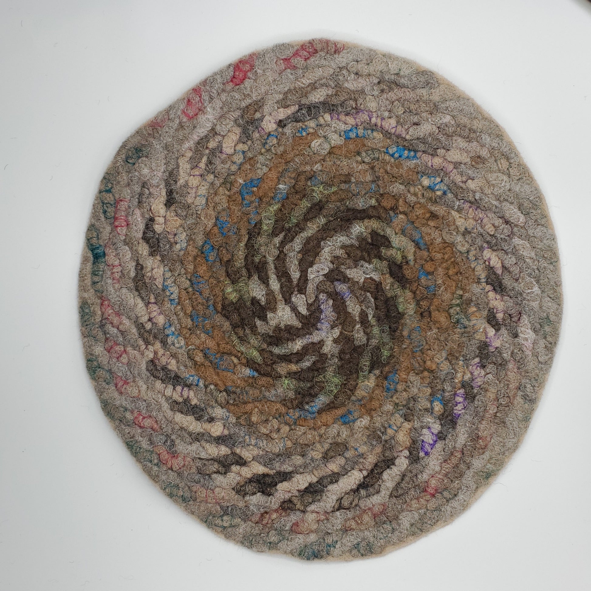 Handmade Chair Pad - Twisted Spiral