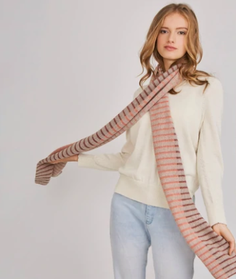 Ribbed Scarf Pink