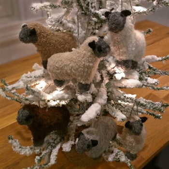 Fuzzy Sheep Ornament