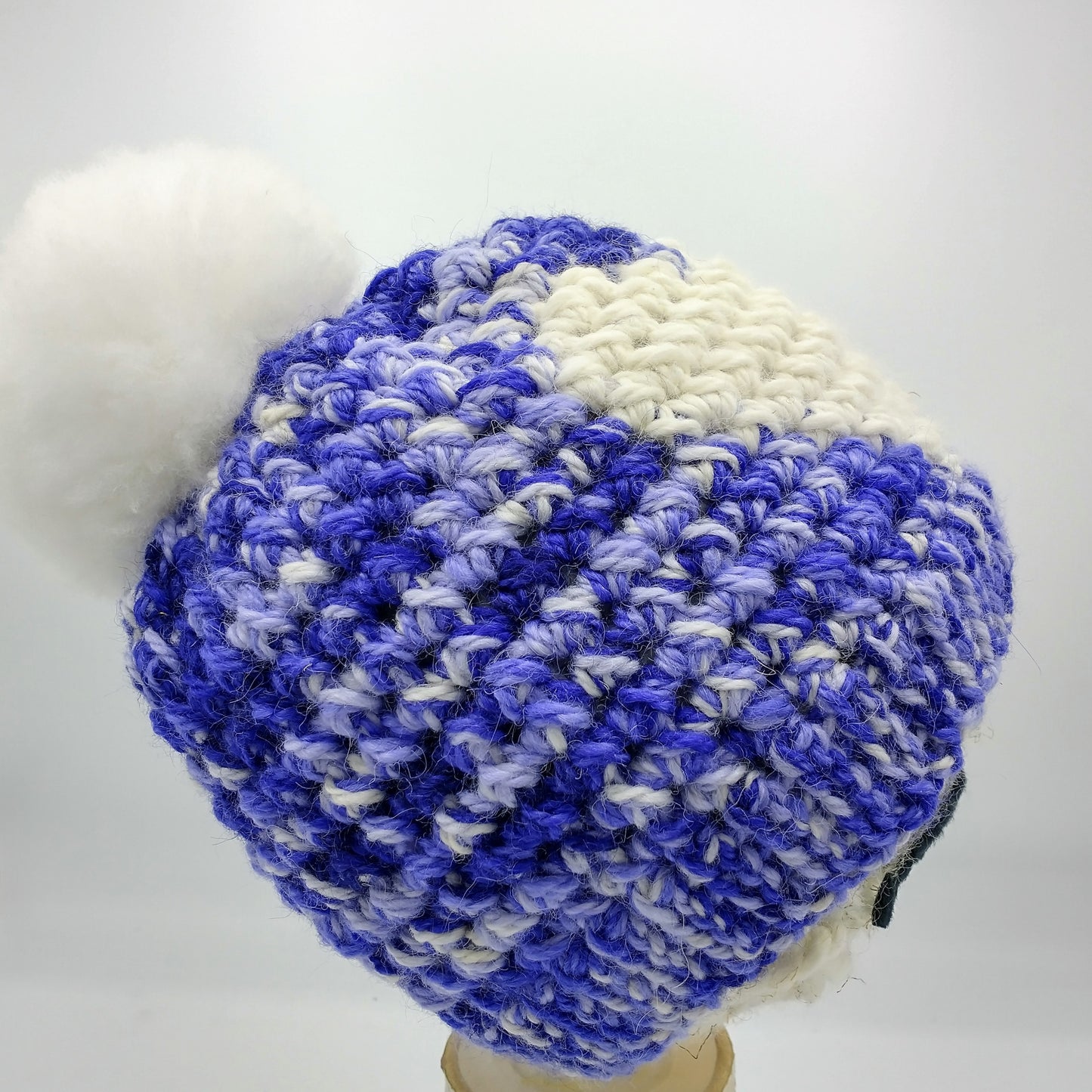 Handmade children's heart hat Blue