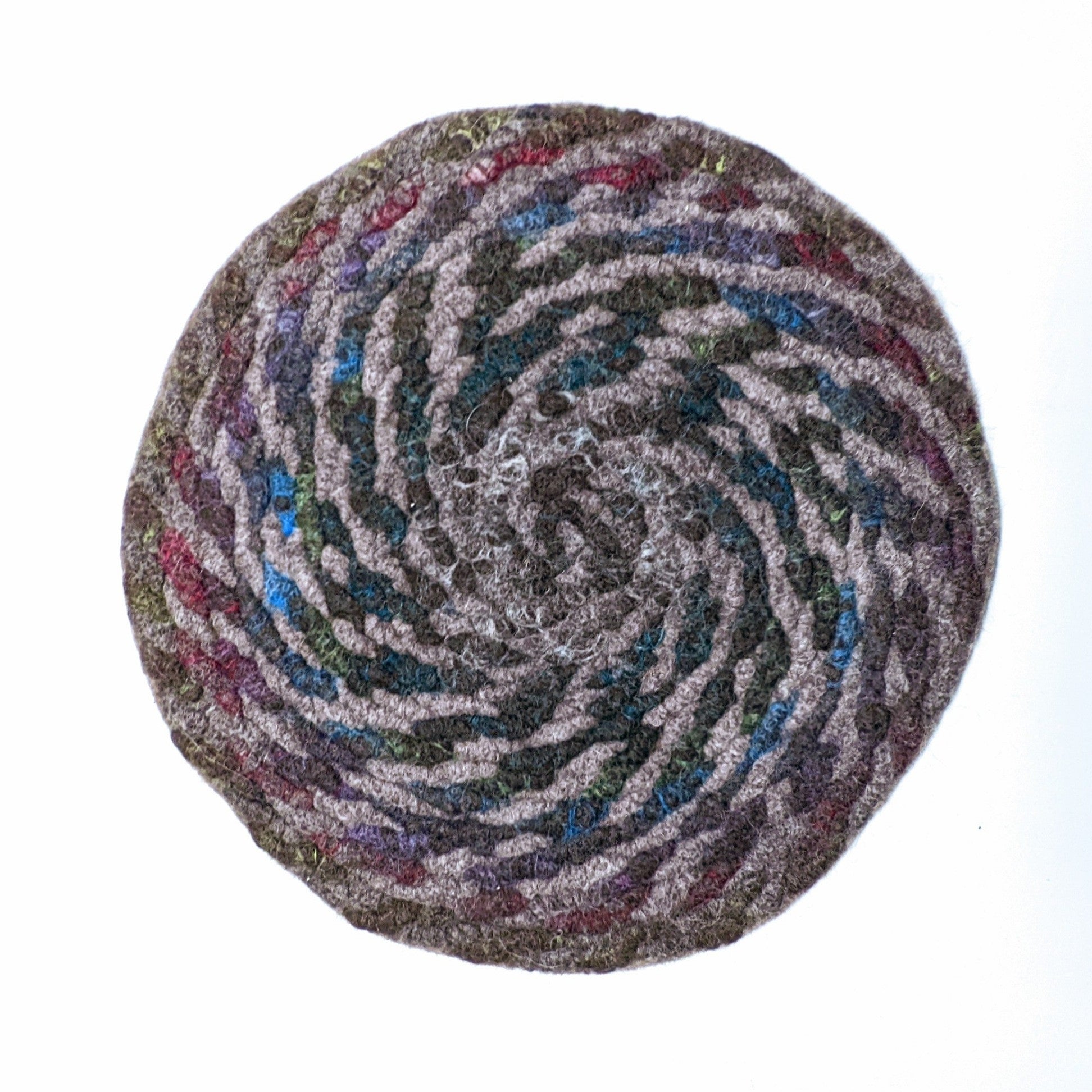 Handmade Chair Pad - Twisted Spiral