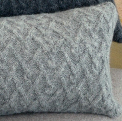 Lattice Cable Pillow